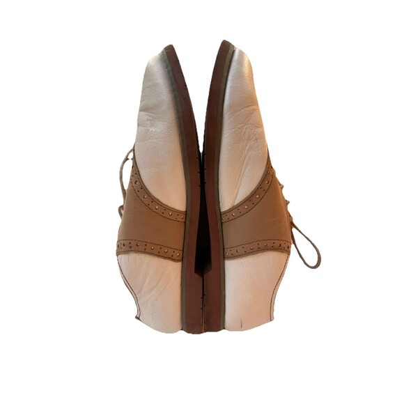 Eastland Saddie Saddle Shoes Women’s Size 6.5 White‎ & Tan Two Tone Leather - Picture 8 of 10